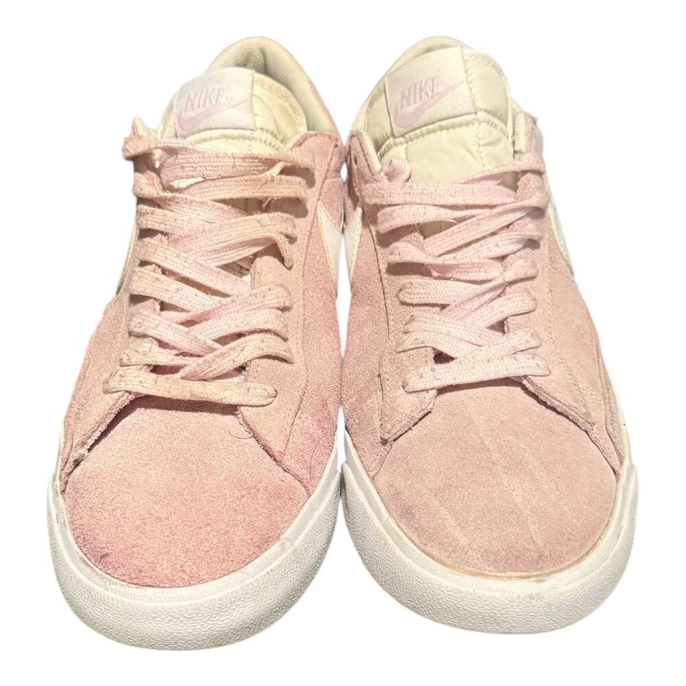 Nike Blazer Low Suede Trainers Men’s Size 10.5 CZ4703-600 Pink White Sneakers - Picture 4 of 9